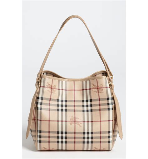 burberry haymarket check tote bag entire collection|burberry checked canvas tote bag.